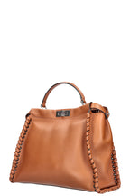 FENDI Peekaboo Large Woven Brown
