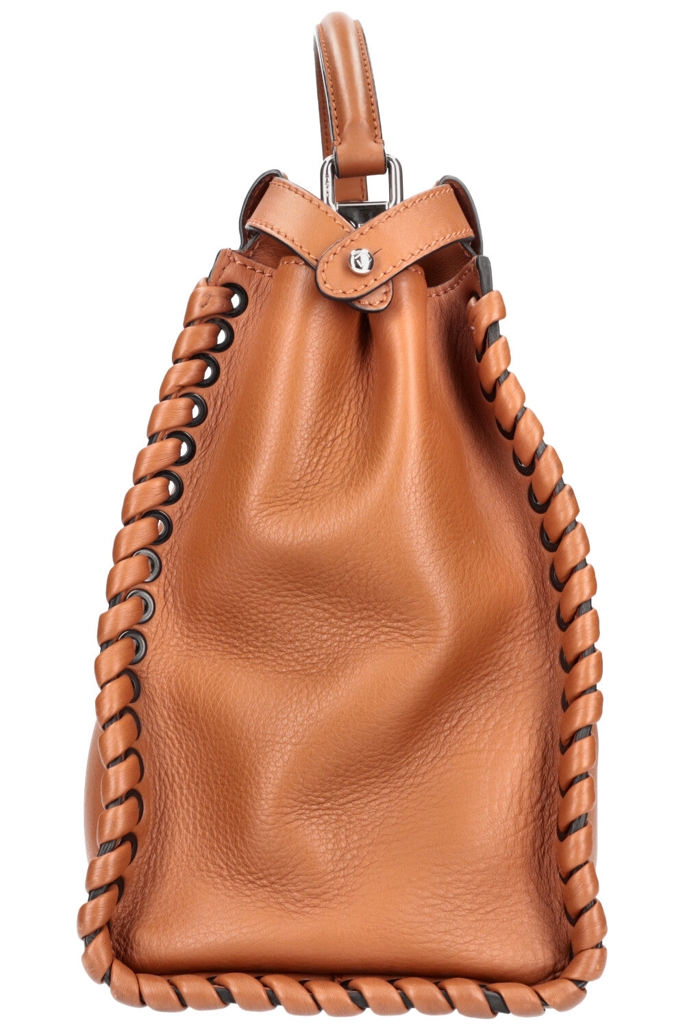 FENDI Peekaboo Large Woven Brown