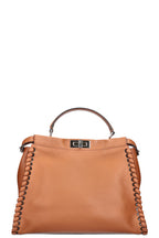 FENDI Peekaboo Large Woven Brown