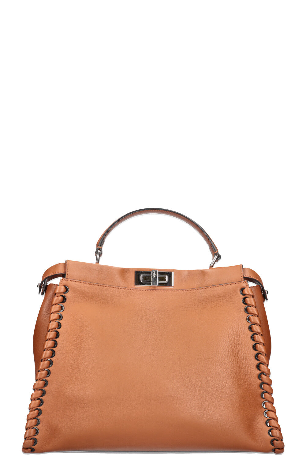 FENDI Peekaboo Large Woven Brown