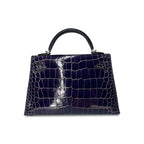 Top Quality Hermes Kelly Designer Bag in Bleu Encre Lisse K20 PHW