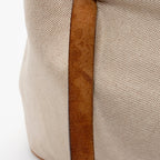 Hermes Canvas Calfskin Cabag Elan Tote - FINAL SALE (SHF-16359)