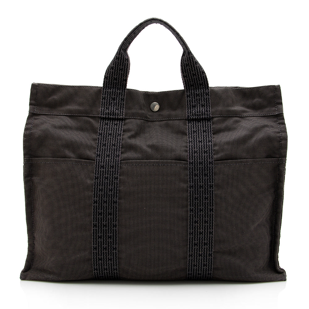 Hermes Canvas Herline MM Tote (SHF-15379)
