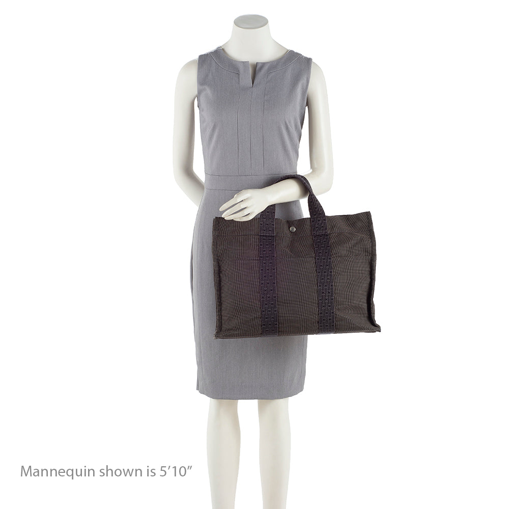 Hermes Canvas Herline MM Tote (SHF-15379)