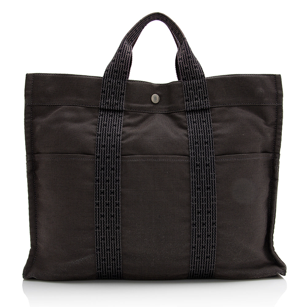 Hermes Canvas Herline MM Tote (SHF-22534)