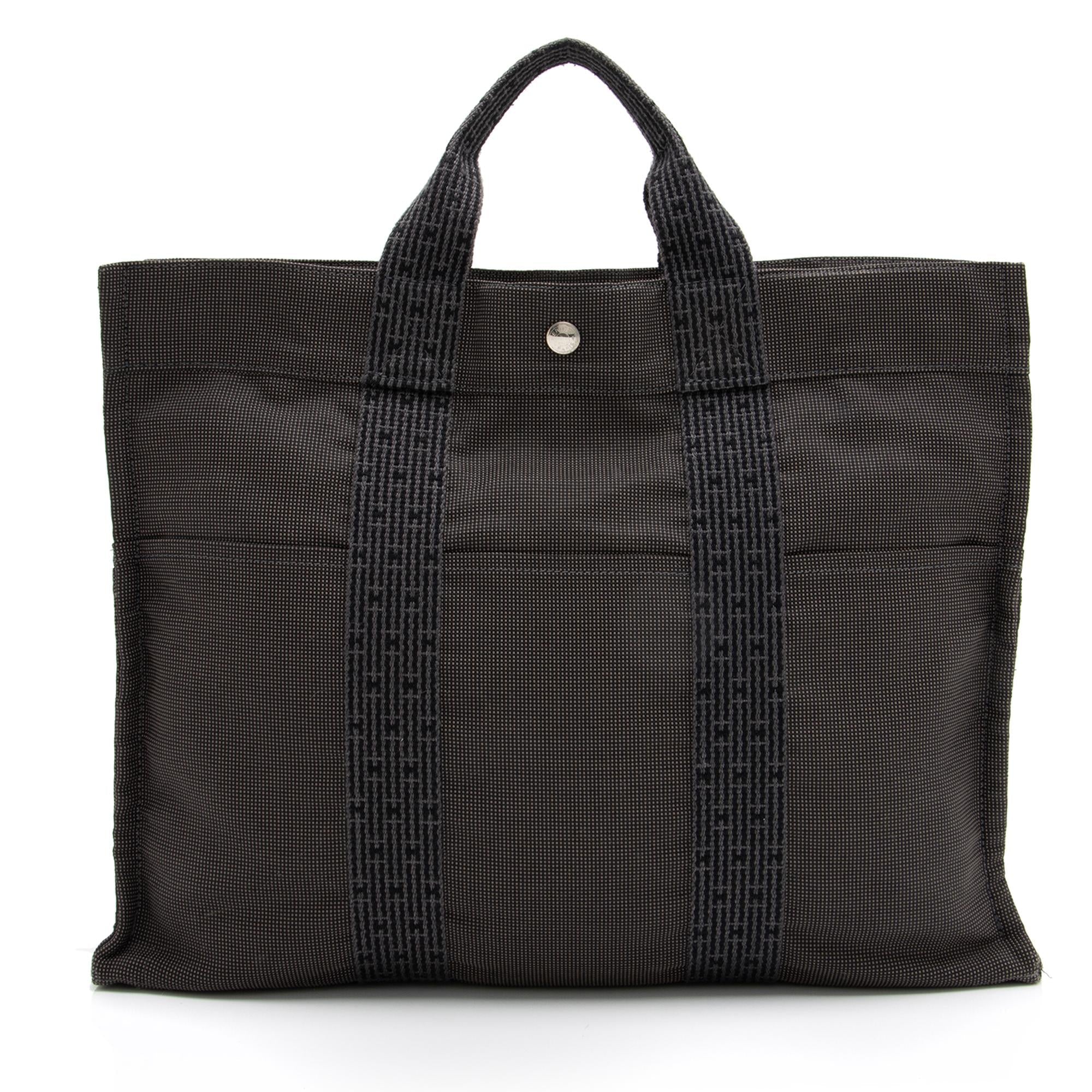 Hermes Canvas Herline MM Tote (SHF-23550)