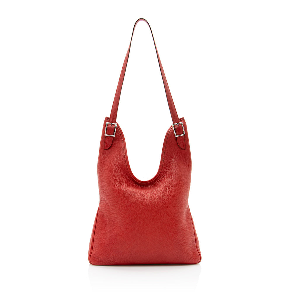 Hermes Clemence Leather Massai PM Bag (SHF-20215)