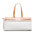 Hermes Herbag Cabas Toile MM (SHG-k7AfoD)