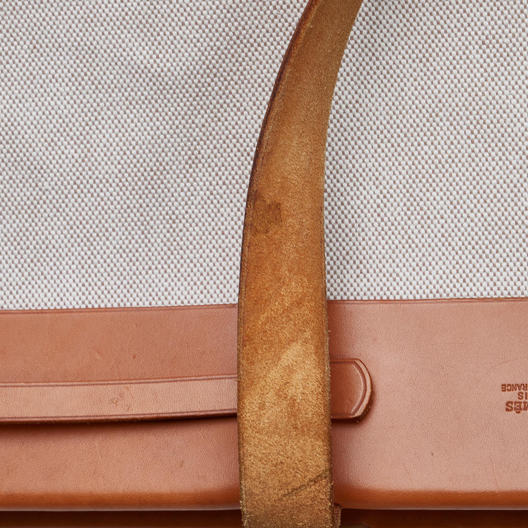 Hermes Herbag Cabas Toile MM (SHG-k7AfoD)