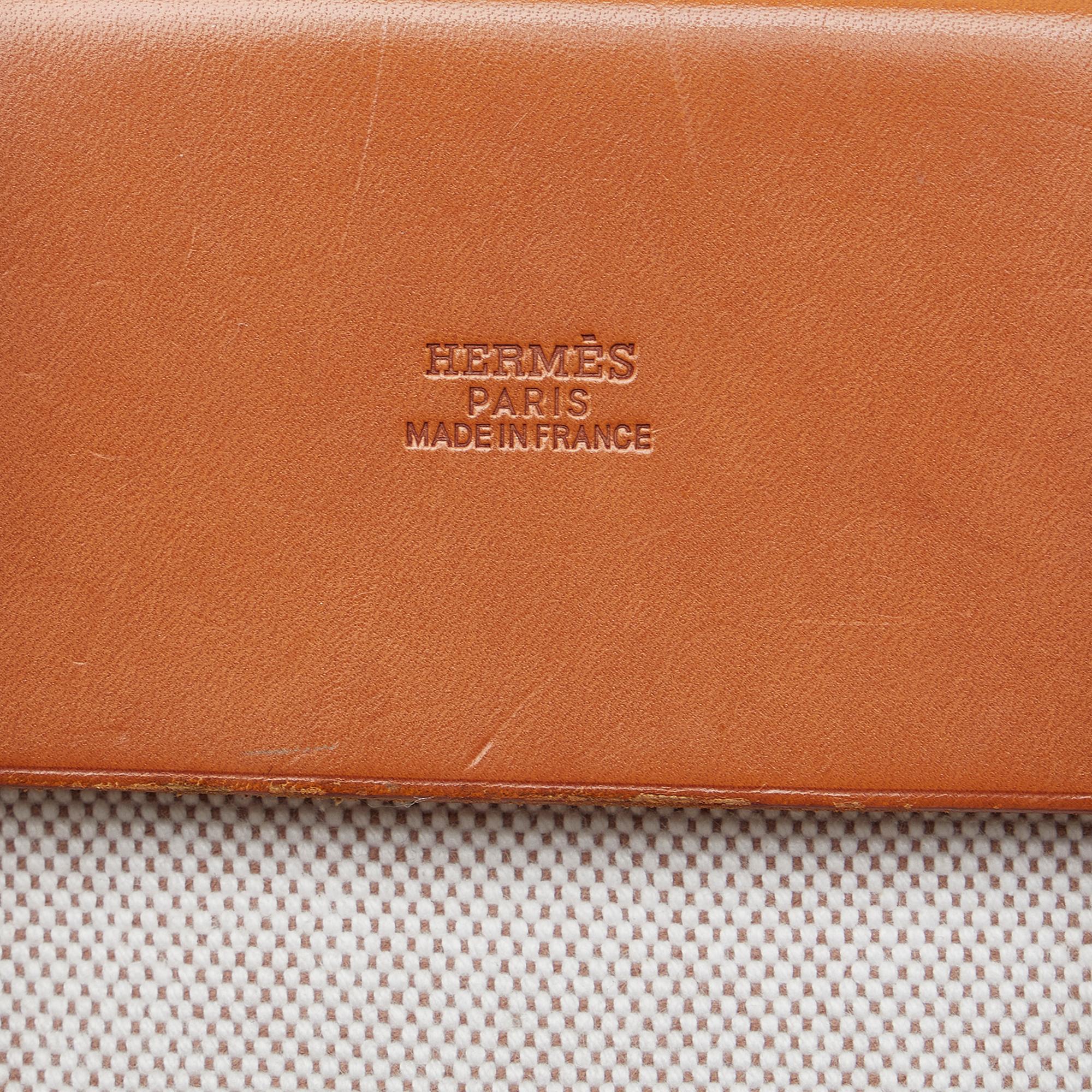 Hermes Herbag Cabas Toile MM (SHG-k7AfoD)