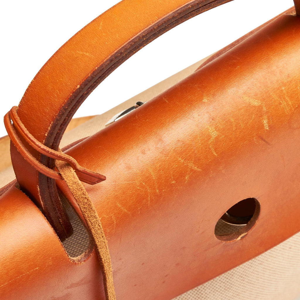 Hermes Herbag Canvas Satchel (SHG-33496)