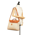 Hermes Herbag Canvas Satchel (SHG-33496)
