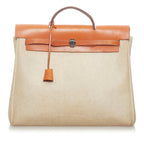 Hermes Herbag Canvas Satchel (SHG-33496)