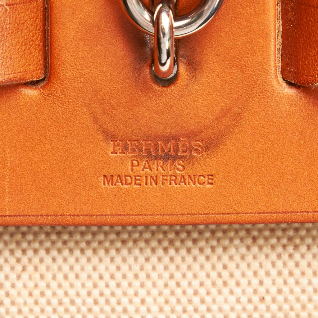 Hermes Herbag Canvas Satchel (SHG-33496)