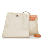 Hermes Herbag Canvas Satchel (SHG-33496)