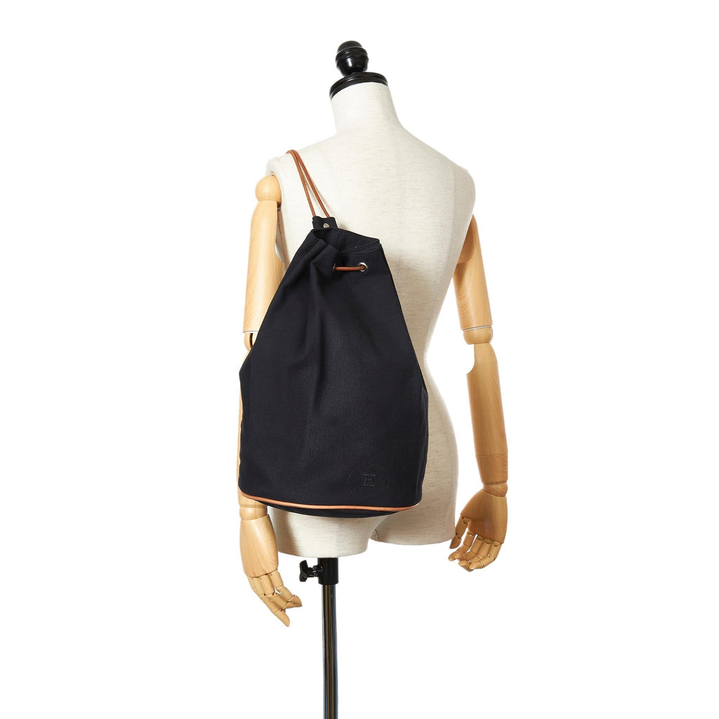 Hermes Polochon Mimile Canvas Backpack (SHG-25321)