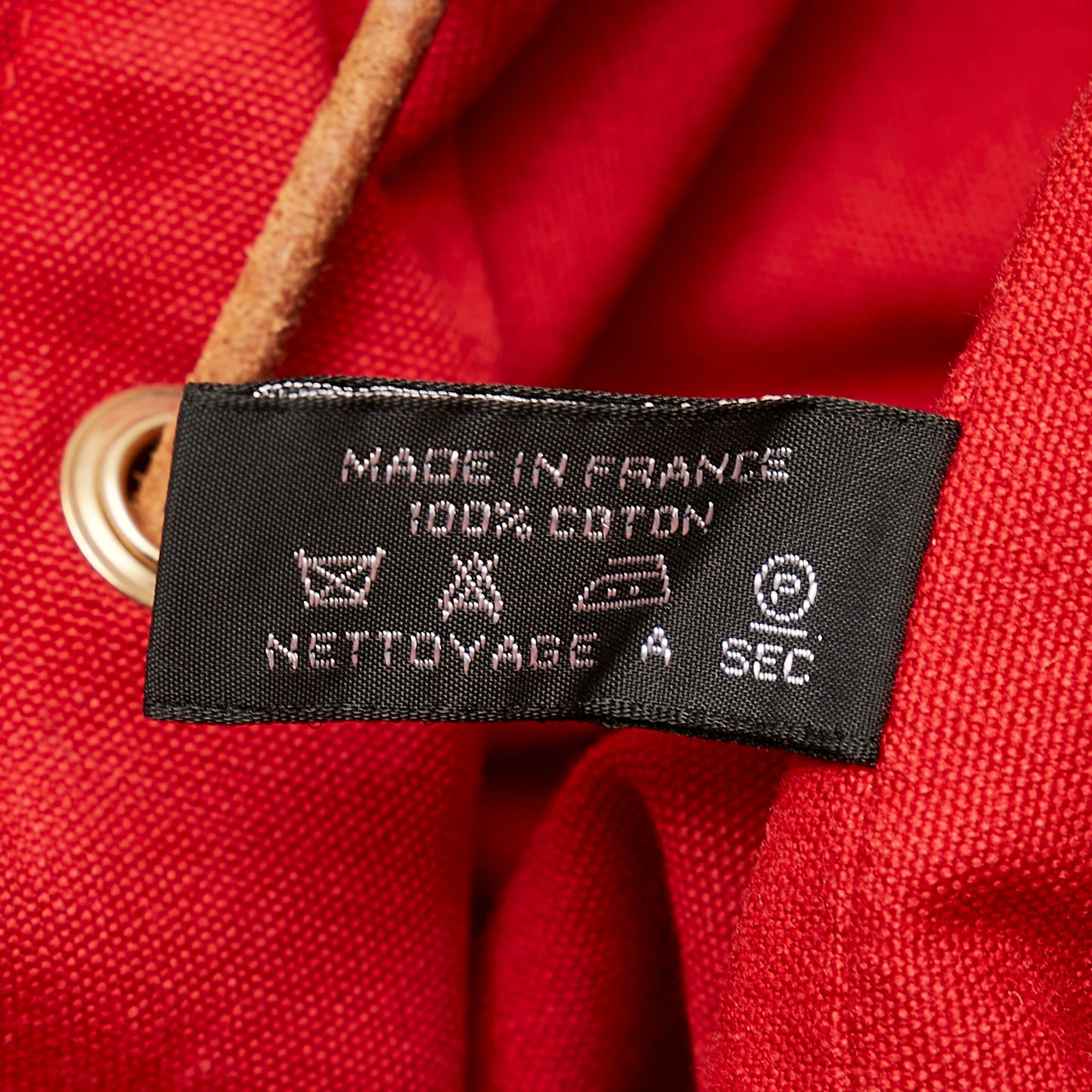 Hermes Polochon Mimile Canvas Backpack (SHG-27790)