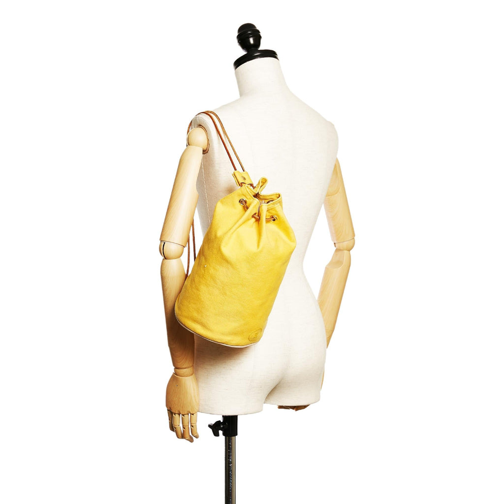 Hermes Polochon Mimile Canvas Backpack (SHG-28391)