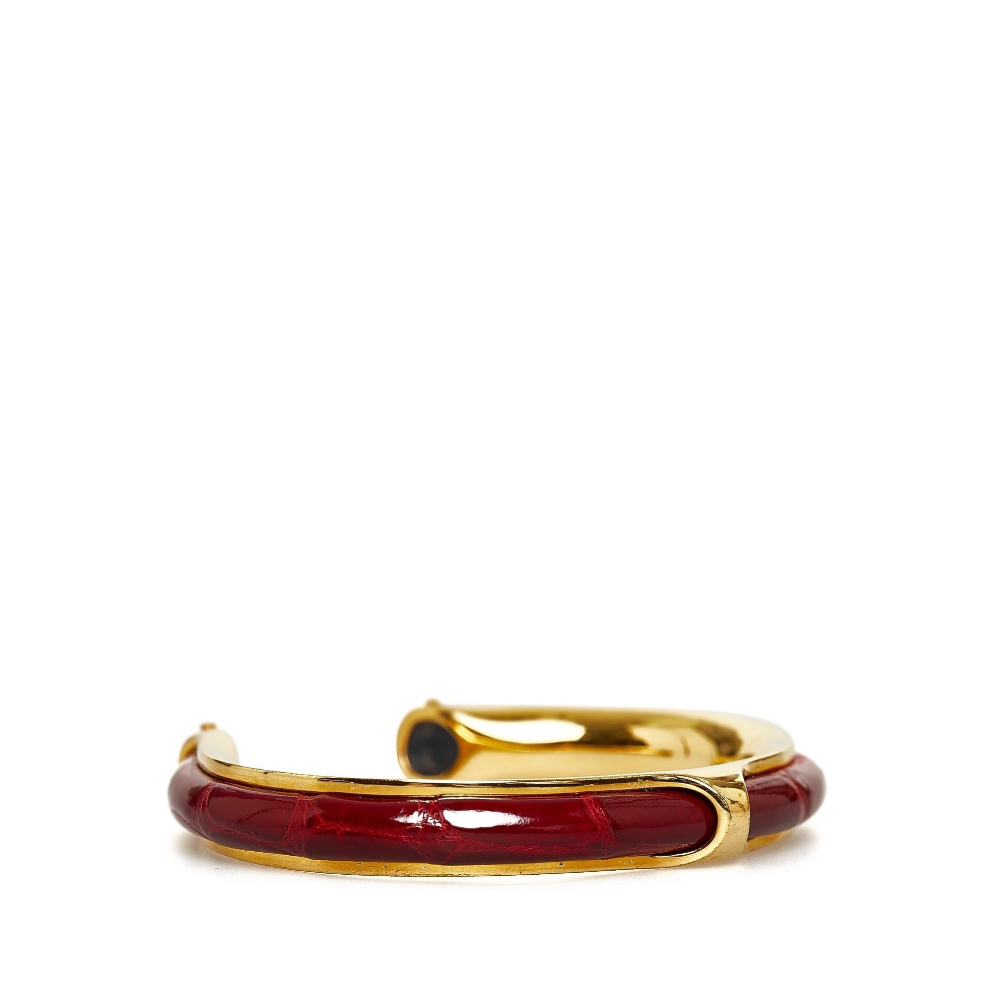 Hermes Printed Enamel Bangle (SHG-BozjXv)