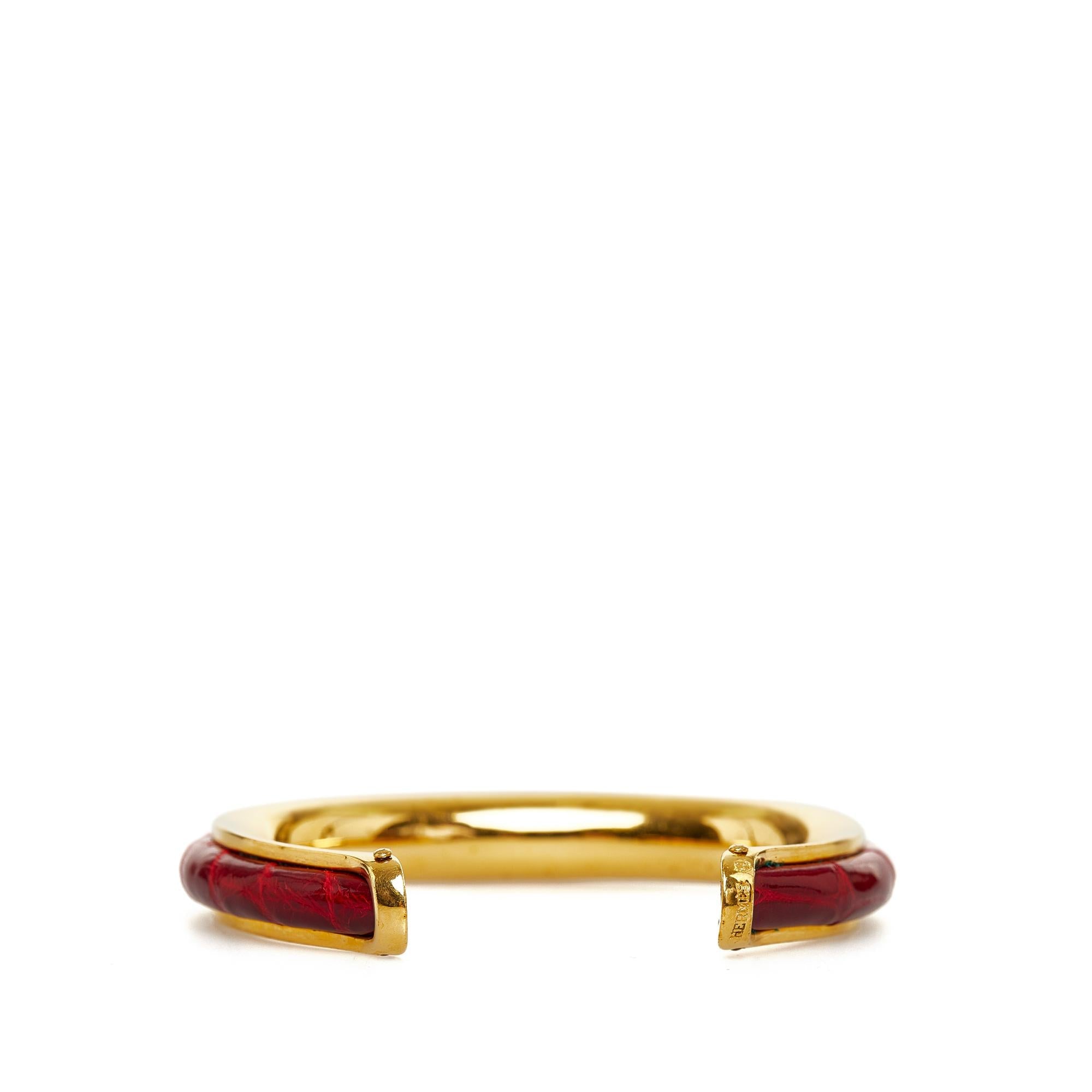 Hermes Printed Enamel Bangle (SHG-BozjXv)