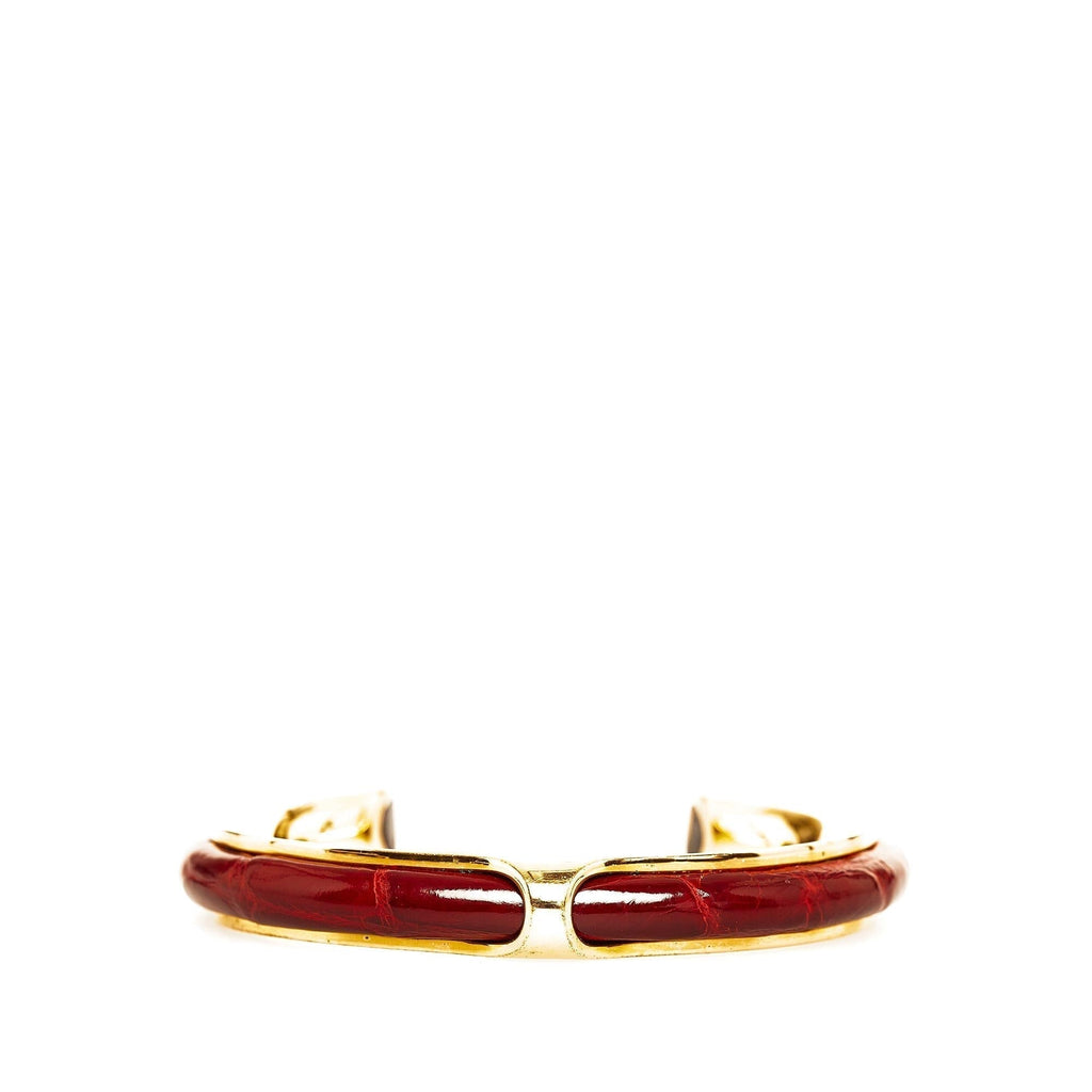 Hermes Printed Enamel Bangle (SHG-BozjXv)