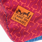 Hermes Silk Carre en Cravates Fourbi 25 Insert Drawstring Pouch (SHF-22816)