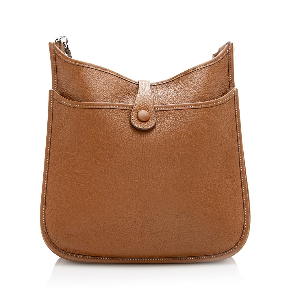 Hermes Taurillion Clemence Evelyne II PM Shoulder Bag (SHF-20811)