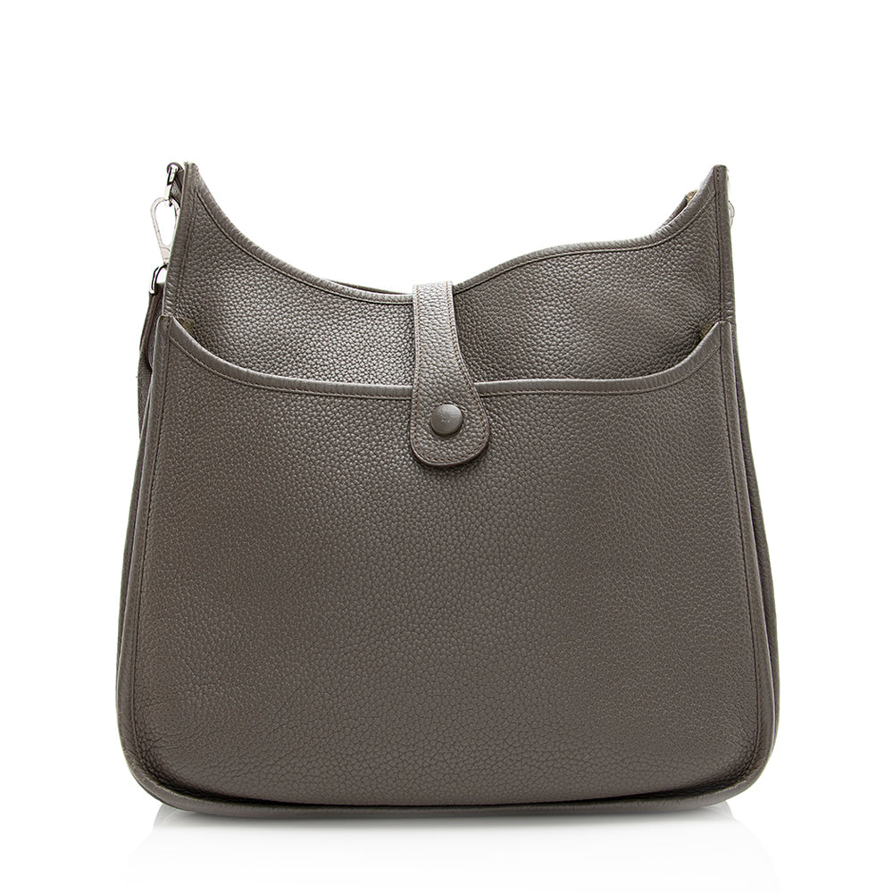 Hermes Taurillon Clemence Evelyne III PM Shoulder Bag (SHF-20581)