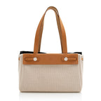 Hermes Toile Cabas Herbag PM Convertible Tote (SHF-22206)