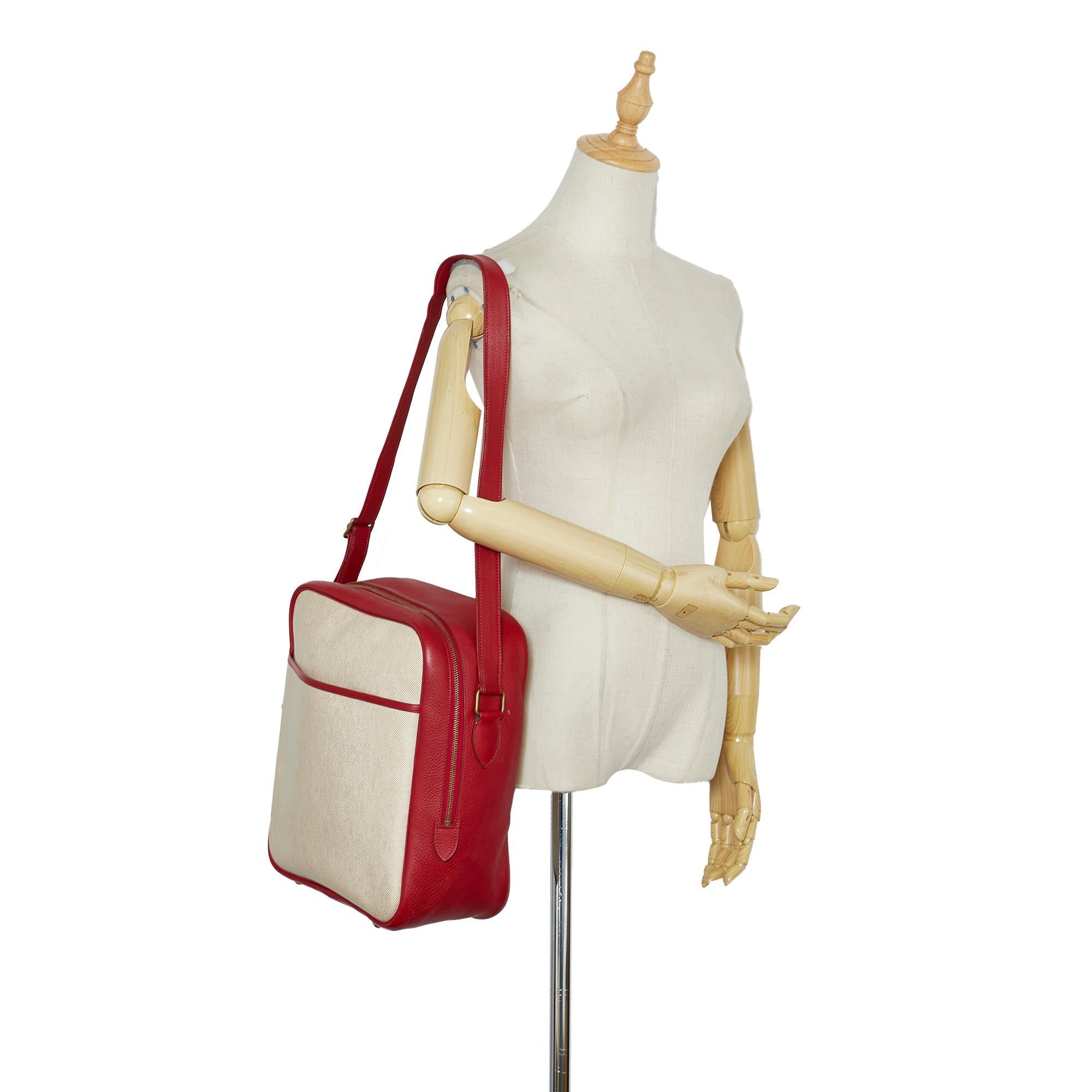 Hermes Toile Victoria Messenger Bag (SHG-ofetp4)