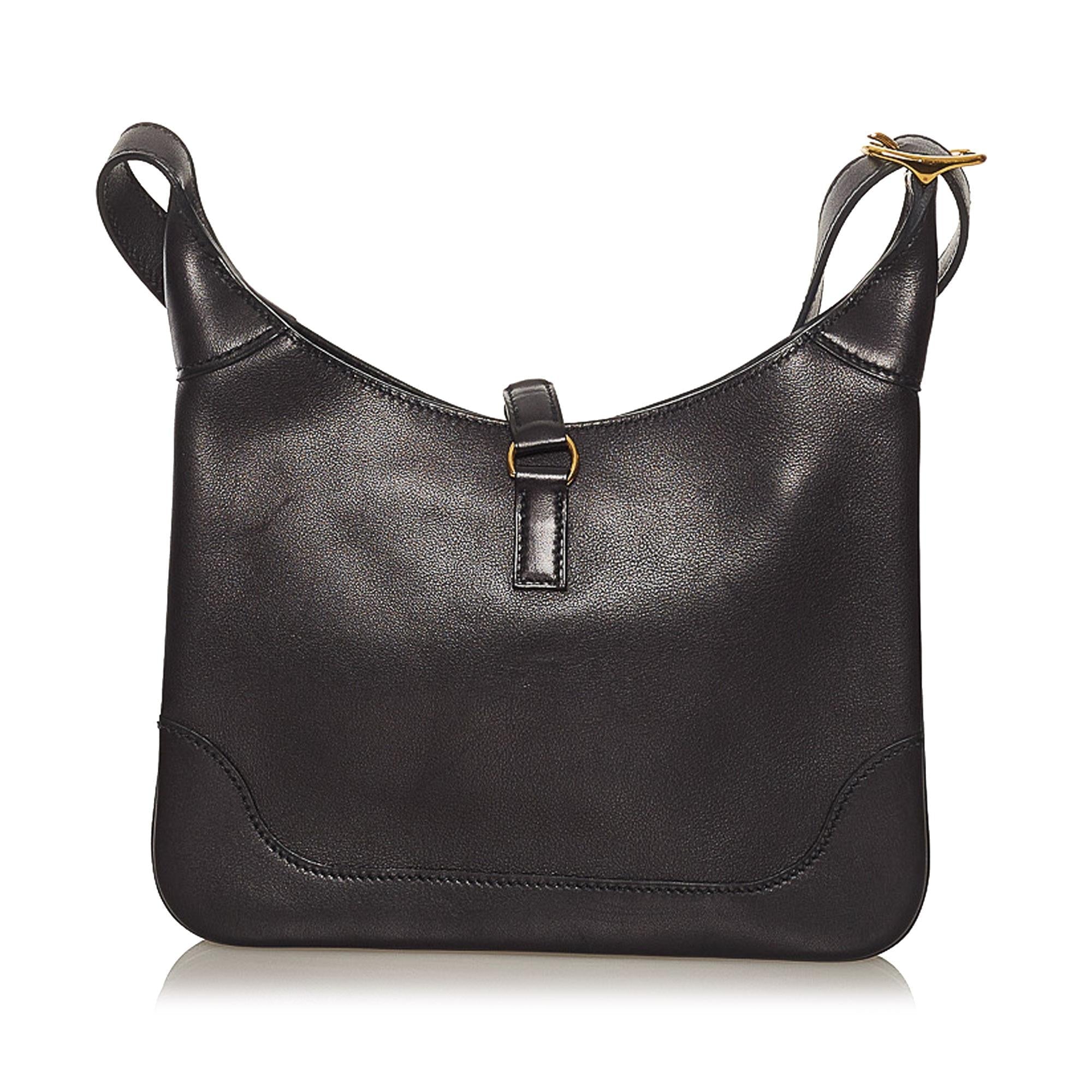 Hermes Trim Duo Leather Crossbody Bag (SHG-KZI78u)
