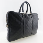 Gucci GG Leather Briefcase Black