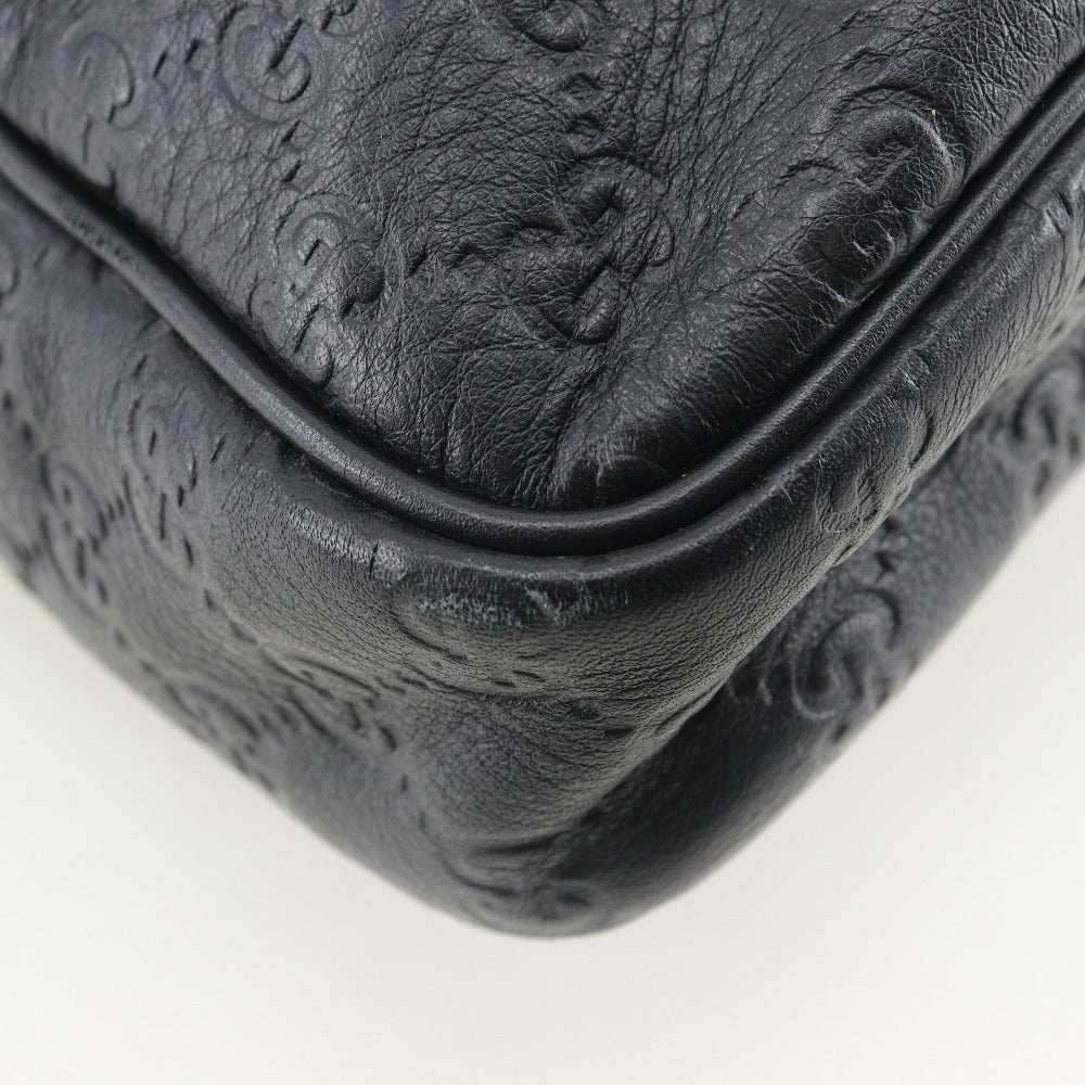 Gucci GG Leather Briefcase Black