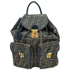Fendi Canvas Leather Backpack 2way