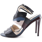 Fendi Monster Sandals Ankle Strap Black/Blue