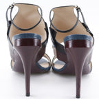 Fendi Monster Sandals Ankle Strap Black/Blue