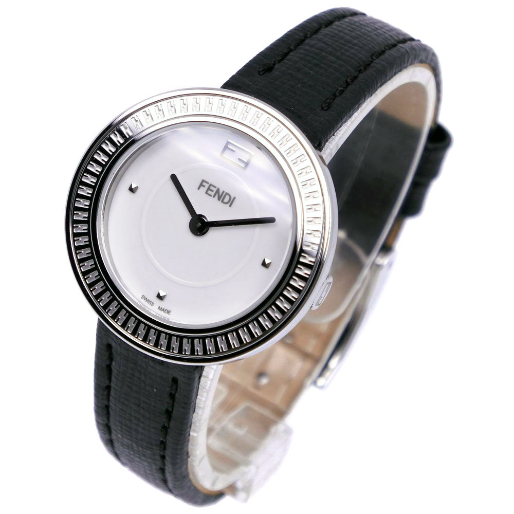 Fendi My Way Watch 35000S Stainless Steel Leather Quartz