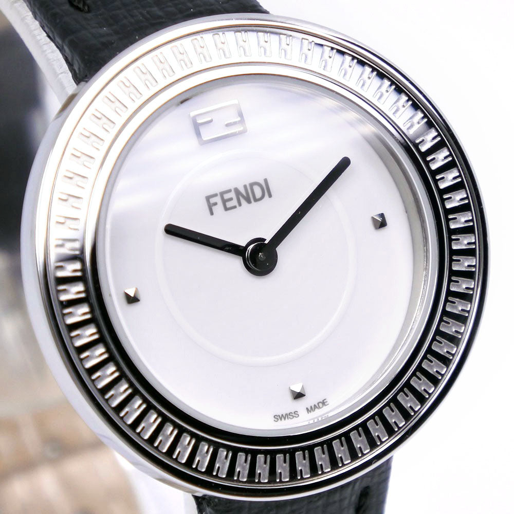 Fendi My Way Watch 35000S Stainless Steel Leather Quartz
