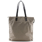 FENDI Tote Bag Nylon, Calfskin Brown micro zucchini Women