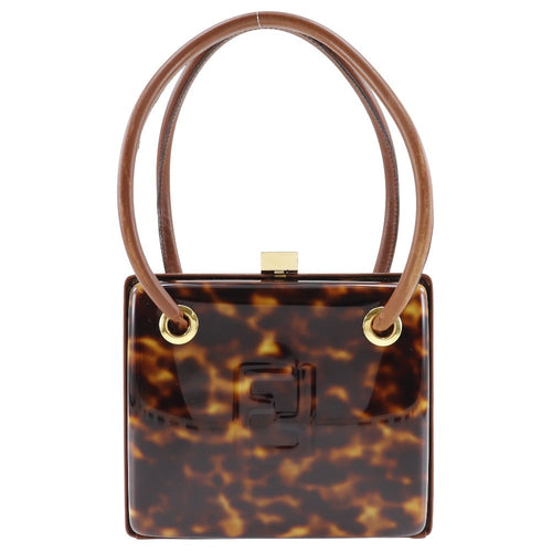 Fendi FF Handbag Plastic Leather