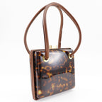 Fendi FF Handbag Plastic Leather