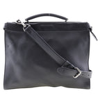 FENDI Business bag Calfskin black 2WAYShoulder Ceria Peekaboo mens