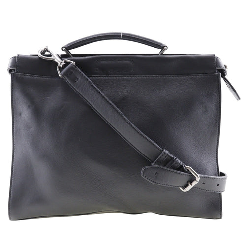 FENDI Business bag Calfskin black 2WAYShoulder Ceria Peekaboo mens