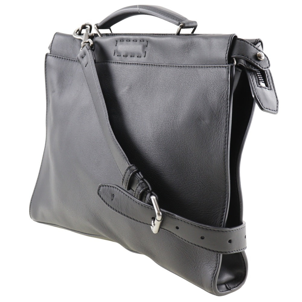 FENDI Business bag Calfskin black 2WAYShoulder Ceria Peekaboo mens
