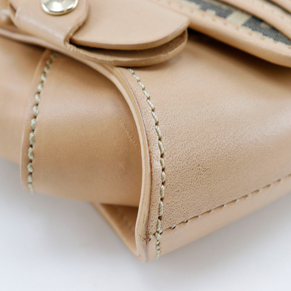 Fendi Zucchino Canvas Shoulder Bag 8BR422