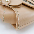 Fendi Zucchino Canvas Shoulder Bag 8BR422
