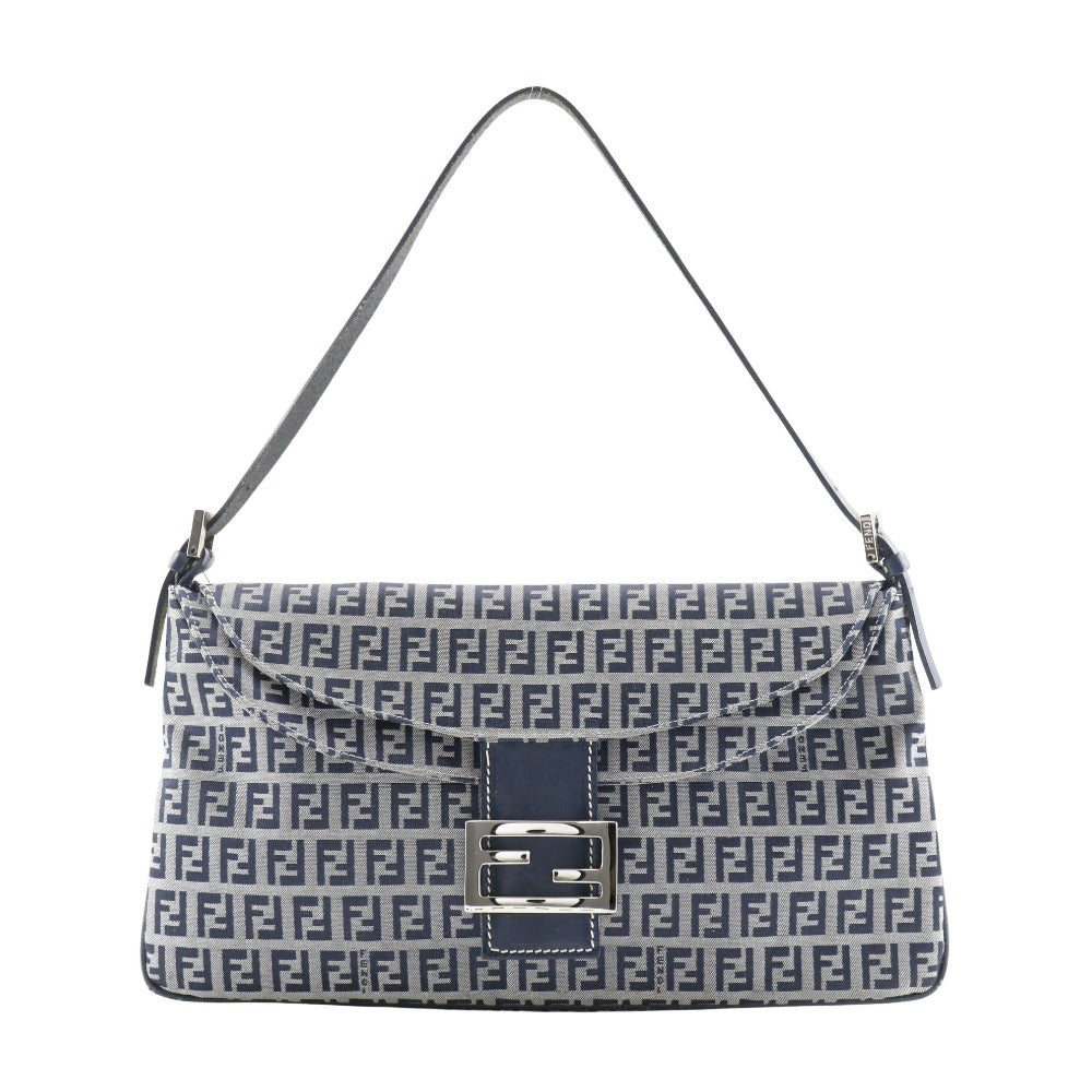 Fendi Zucchino Canvas Shoulder Bag