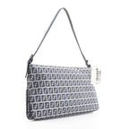Fendi Zucchino Canvas Shoulder Bag