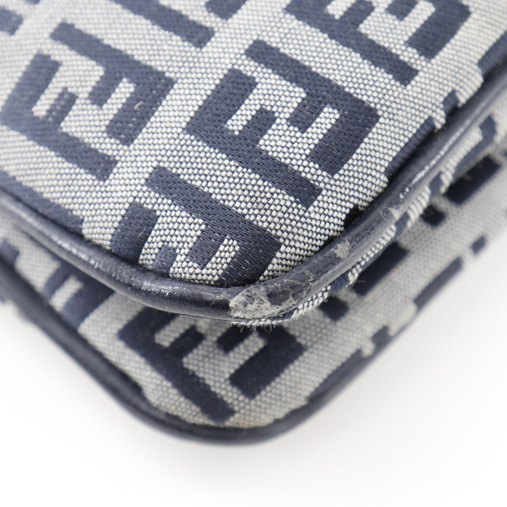 Fendi Zucchino Canvas Shoulder Bag