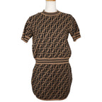 Fendi Zucca Kids Knit Set Rayon/Polyester